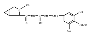 3-Azabicyclo[3.1.0]hexane-2-carboxamide, N-[[[[4-(acetylamino)-3,5-dichlorophenyl]methyl]amino]iminomethyl]-3-phenyl-